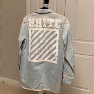 Off white inspired oversized jacket